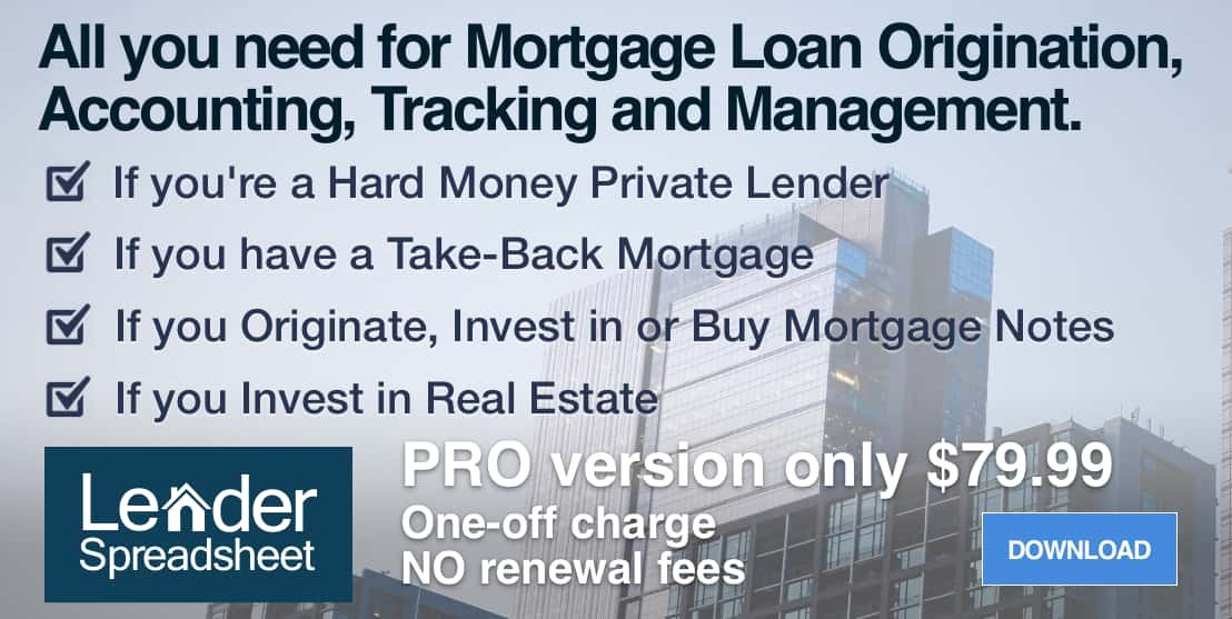 Lender Spreadsheet Ad